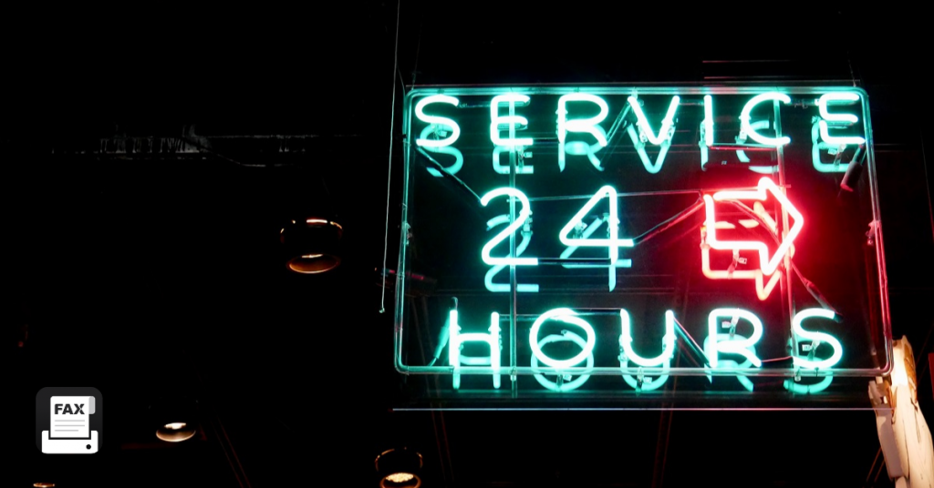 24-hour fax service