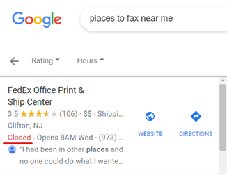 Places to fax near me