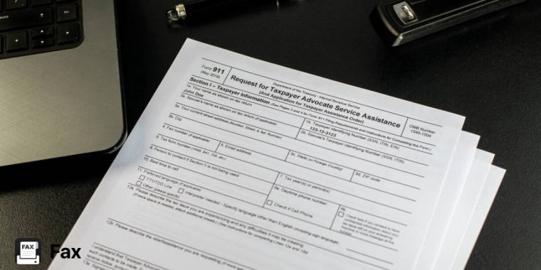 fax form 911 to tas
